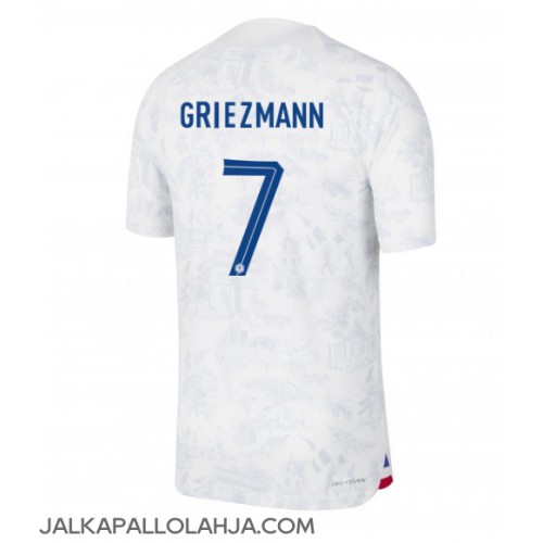 Ranska Antoine Griezmann #7 Kopio Vieras Pelipaita MM-kisat 2022 Lyhyet Hihat